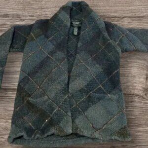 Vintage Ralph Lauren Sweater Green Wool/Hand Knitted